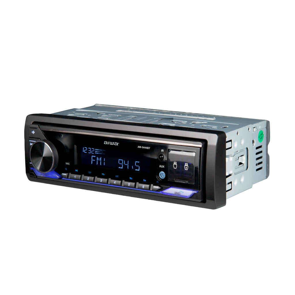 Autoestéreo con Bluetooth USB Lector de tarjeta SD Radio AM-FM 50W