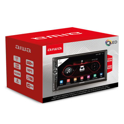 Autoestéreo AIWA AW-A502BT pantalla 7” CarPlay Android Auto