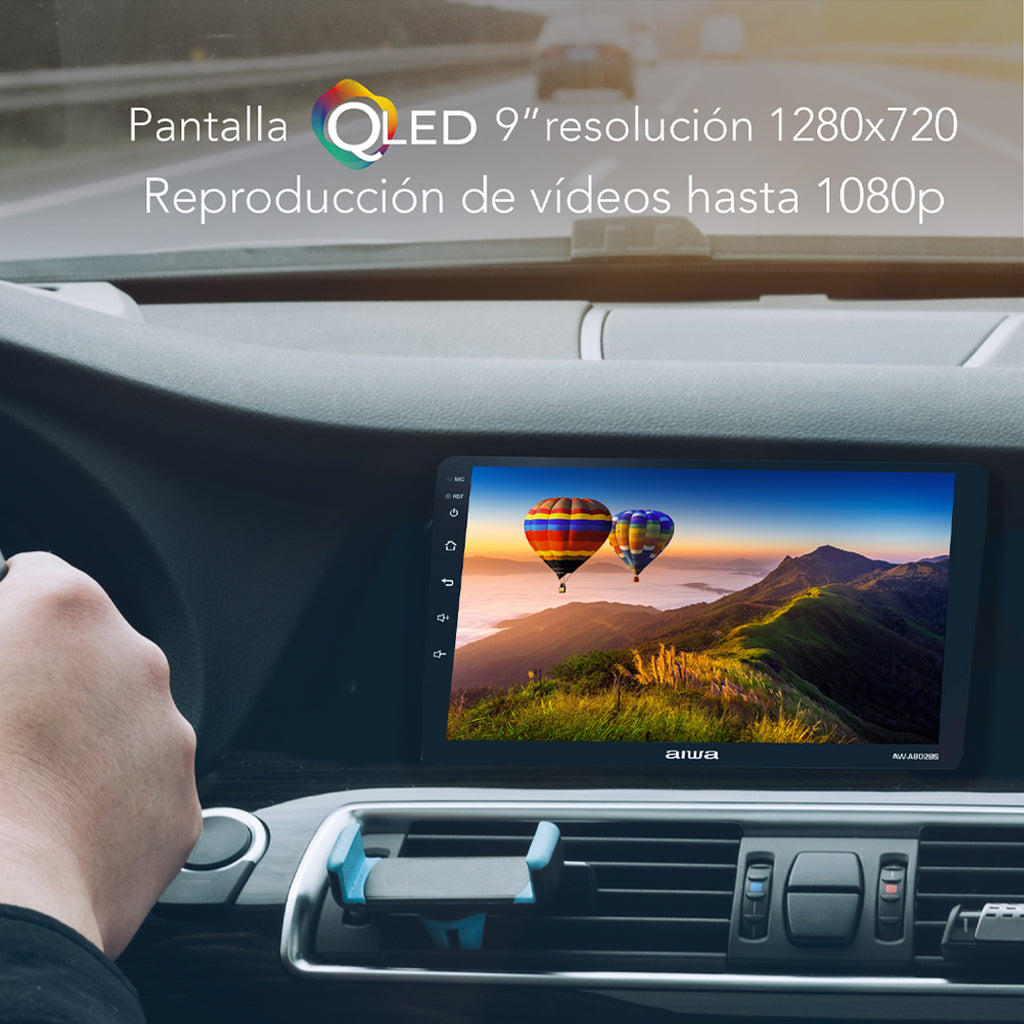 Autoestéreo AIWA AW-A802BS con Bluetooth, WiFi y MirrorLink USB