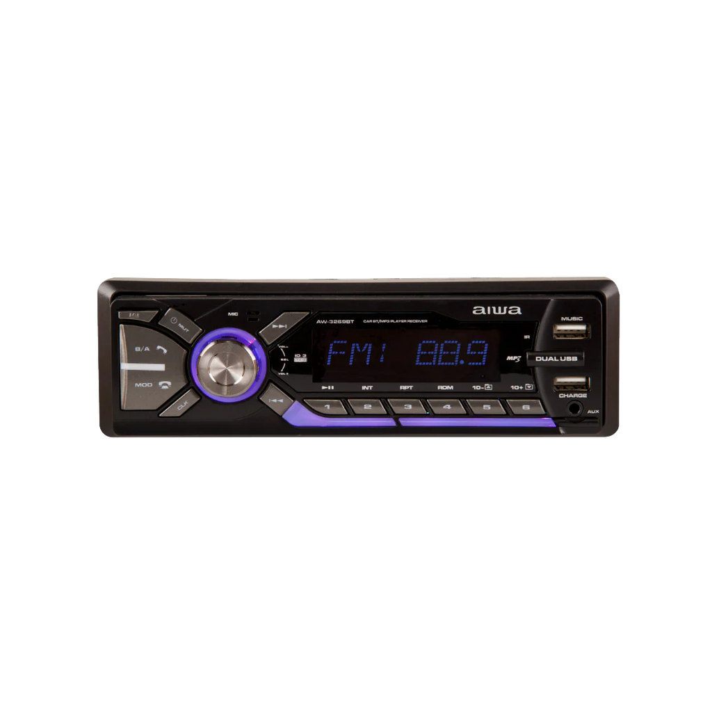 Autoestéreo con Bluetooth USB Radio AM-FM 12.5V