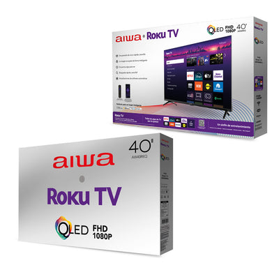 Pantalla Smart TV Aiwa de 40 Pulgadas AW40RKQ QLED con Resolución Full HD