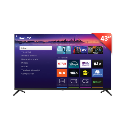 Pantalla Smart Tv Roku Led Full HD (1080p) 43 Pulgadas