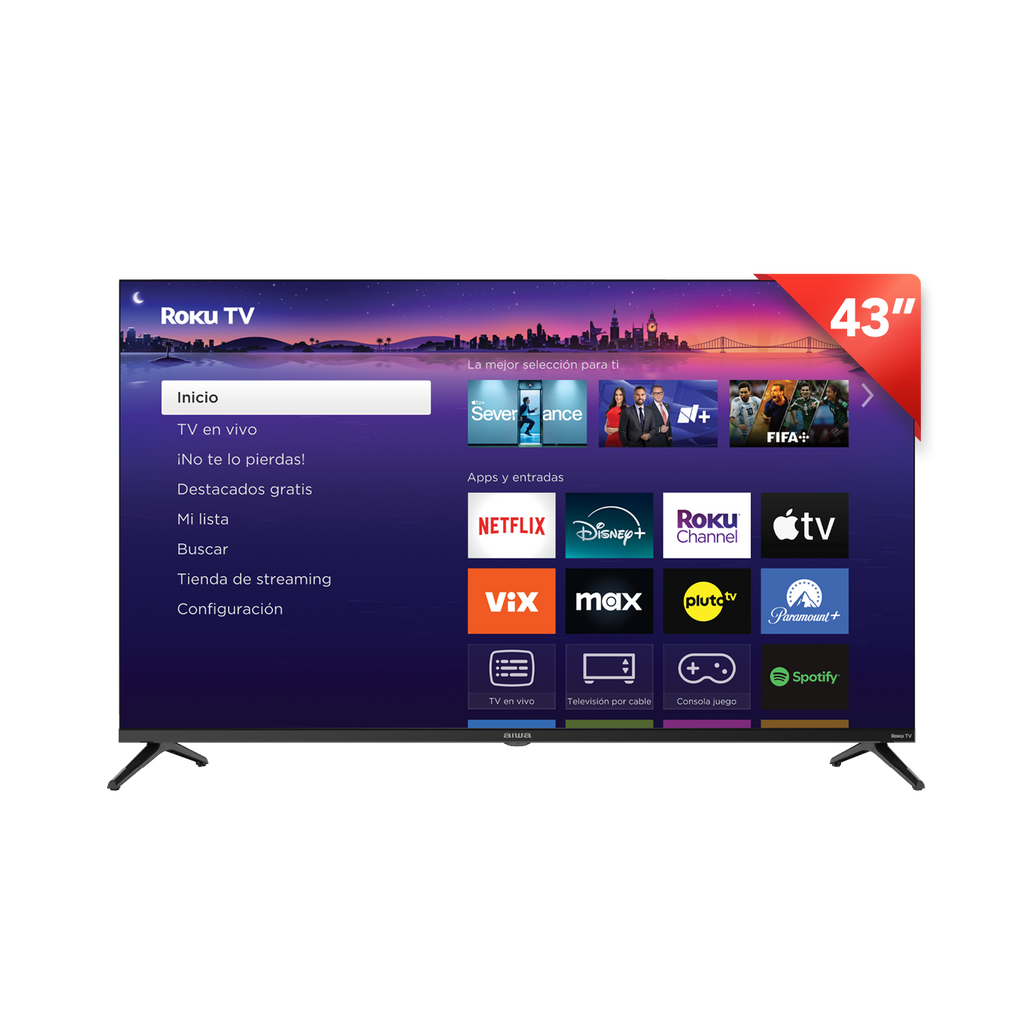 Pantalla Smart Tv Roku Led Full HD (1080p) 43 Pulgadas