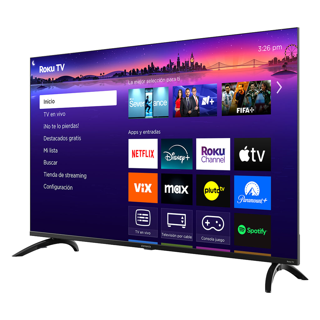 Pantalla Smart Tv Aiwa Roku 50 Pulgadas Qled 4k Ultra Hd