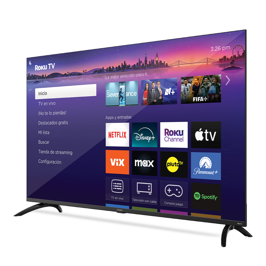 Smart TV Aiwa AW55RKQ 55" QLED 4K UHD Roku TV HDR WiFi Bluetooth