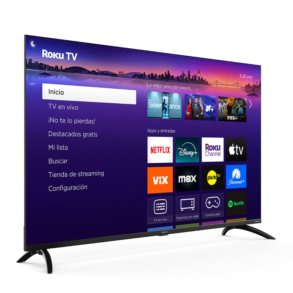 Smart TV Aiwa AW55RKQ 55" QLED 4K UHD Roku TV HDR WiFi Bluetooth
