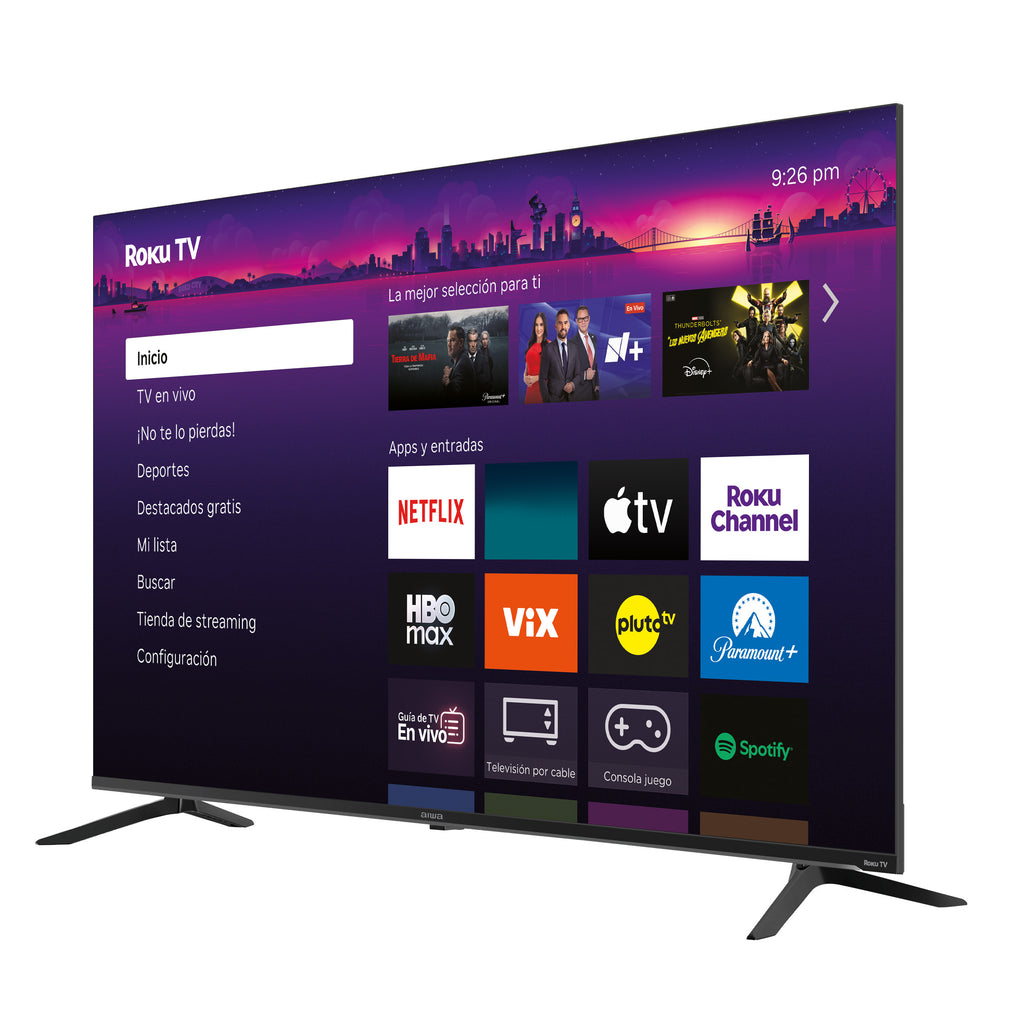 Pantalla AIWA 58 pulgadas AW58RKQ QLED 4K UHD Roku TV Dolby Audio