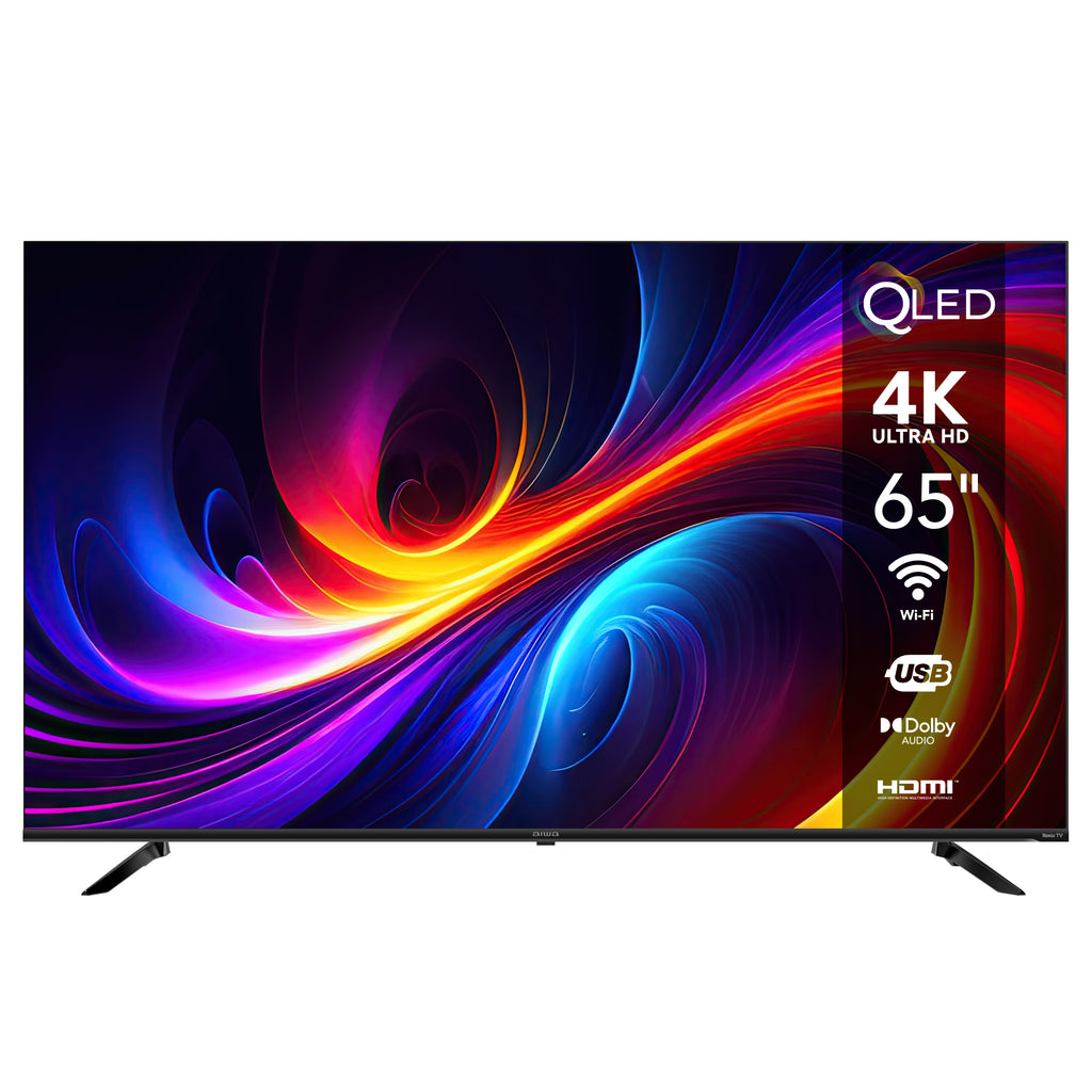 Pantalla AIWA AW65RKQ 65 pulgadas QLED 4K UHD Roku TV Dolby Audio
