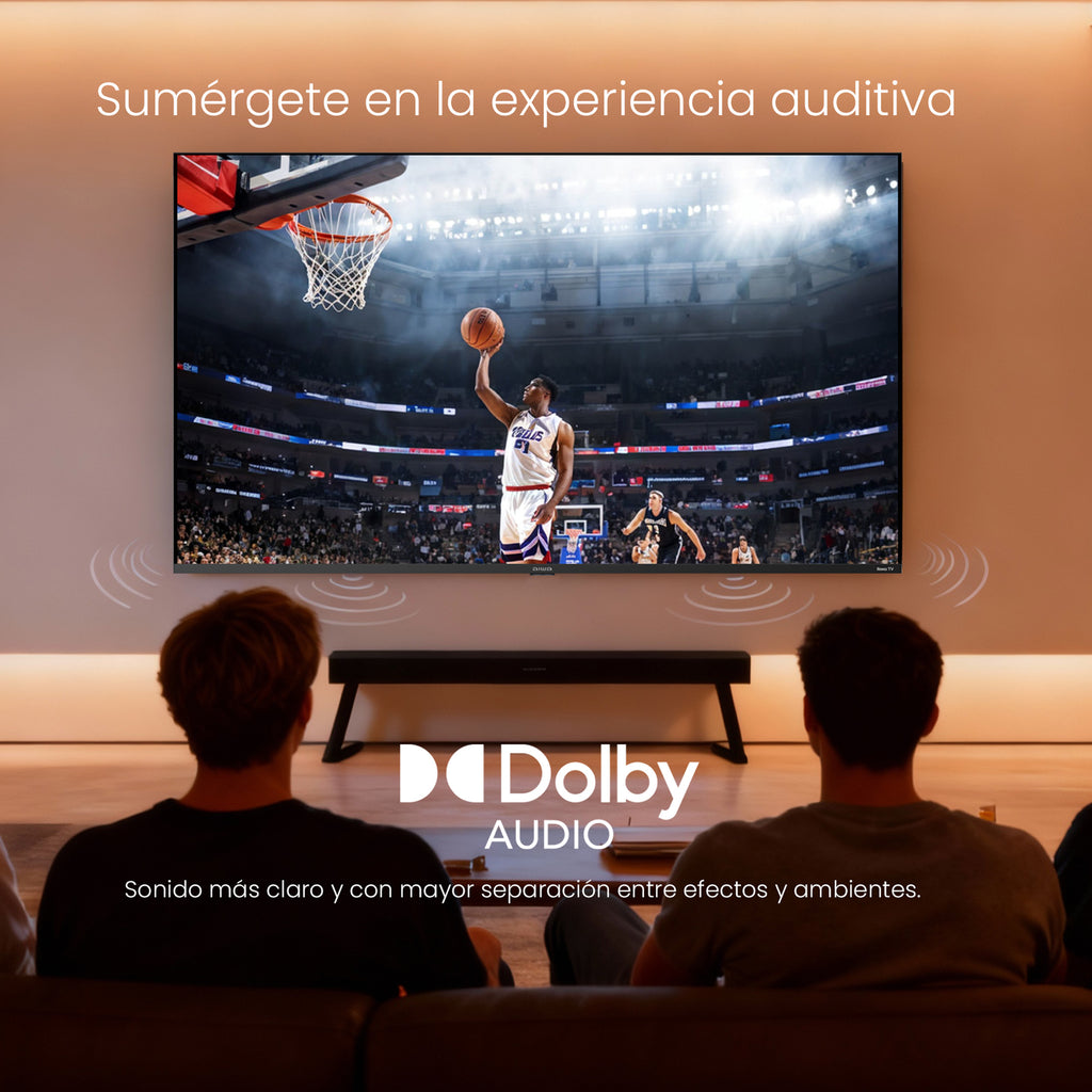 Pantalla AIWA AW65RKQ 65 pulgadas QLED 4K UHD Roku TV Dolby Audio
