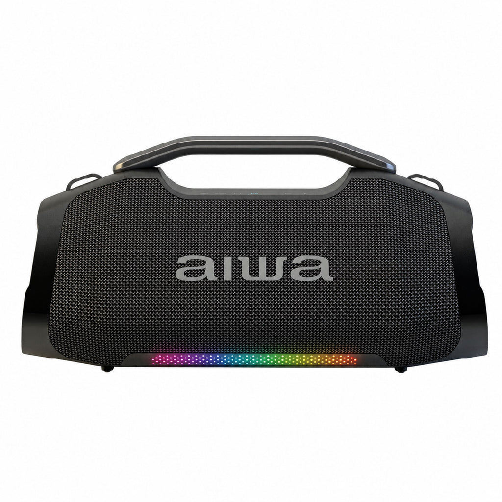 Bocina Portátil Bluetooth Aiwa 65W con TWS, LED y Palanca
