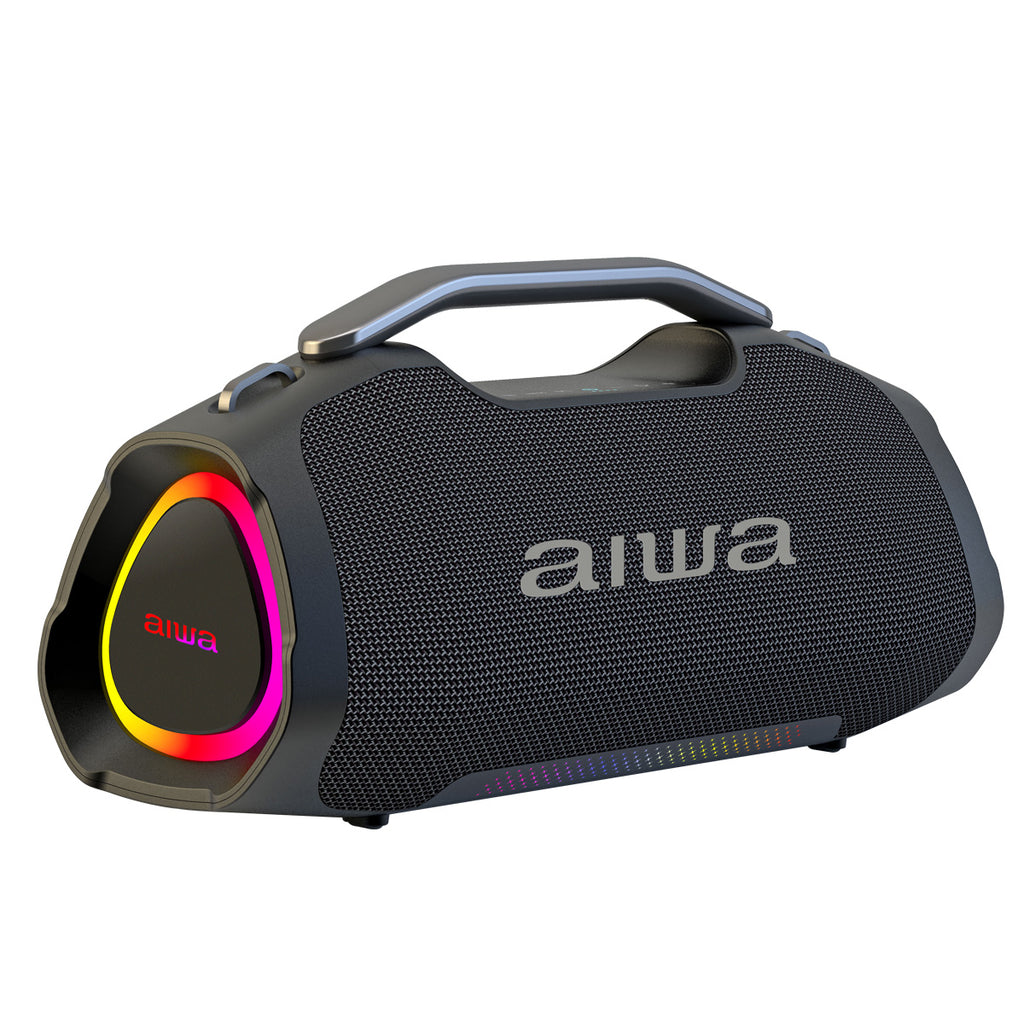 Bocina Portátil Bluetooth Aiwa 65W con TWS, LED y Palanca