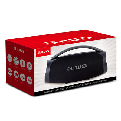 Bocina Bluetooth Aiwa 70W con Luces LED y Radio FM