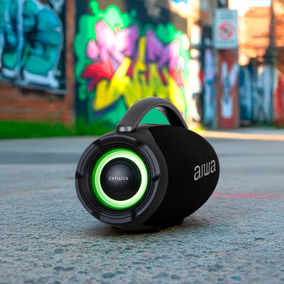 Bocina Bluetooth Aiwa 70W con Luces LED y Radio FM