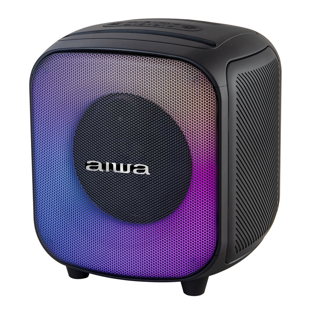 Bocina Bluetooth Aiwa 40W RMS con Bass Boost, Radio FM y USB-C