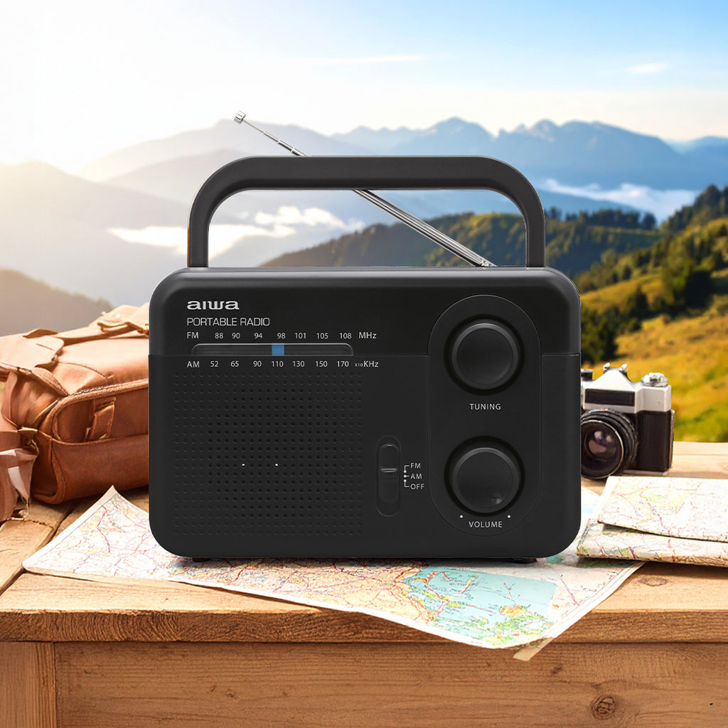 Radio portátil Analógico AM-FM 127V Bateria Recargable