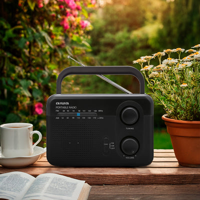 Radio portátil Analógico AM-FM 127V Bateria Recargable