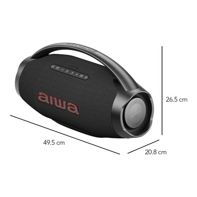Boombox Aiwa AWH51BT 130W RMS Bluetooth 5.3 TWS IPX6