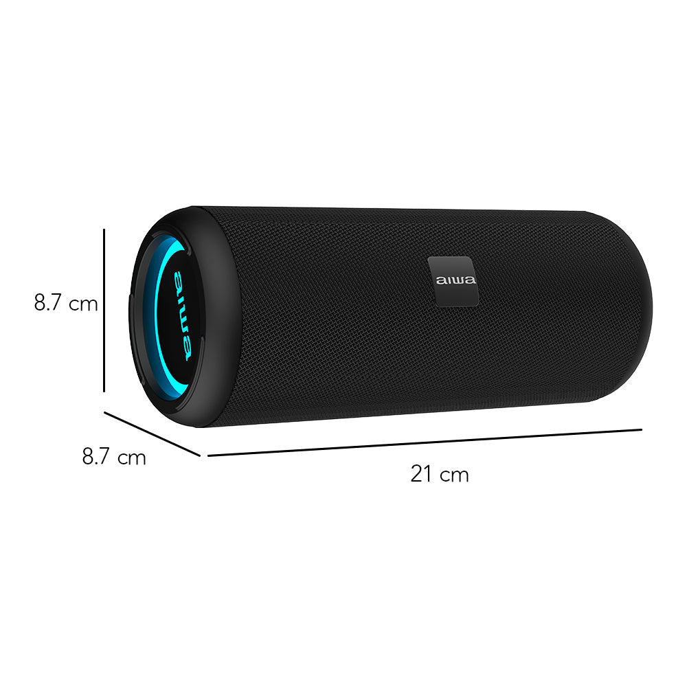 Bocina Bluetooth Portátil Aiwa Resistente al agua 5v y 20W RMS con TWS