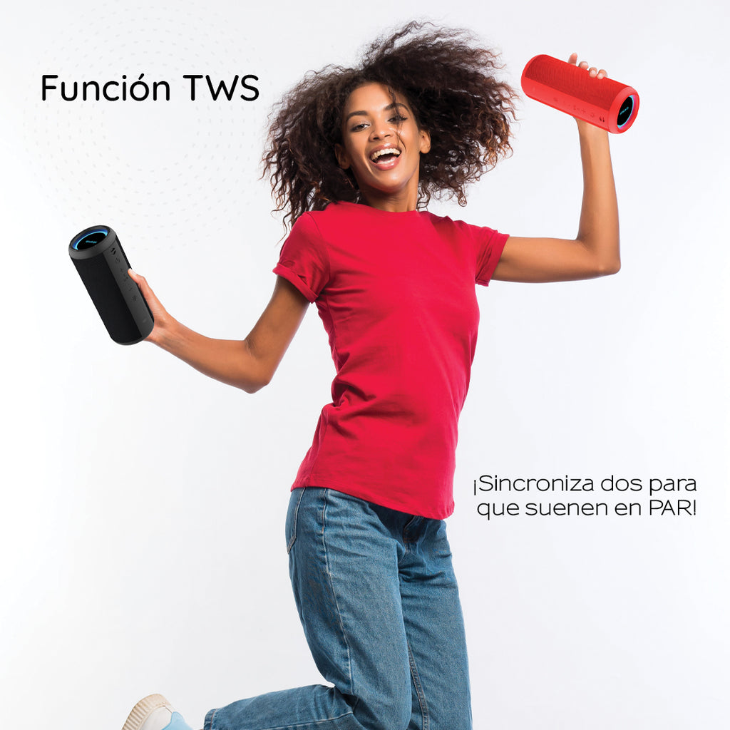 Bocina Bluetooth Portátil Aiwa Resistente al agua 5v y 20W RMS con TWS