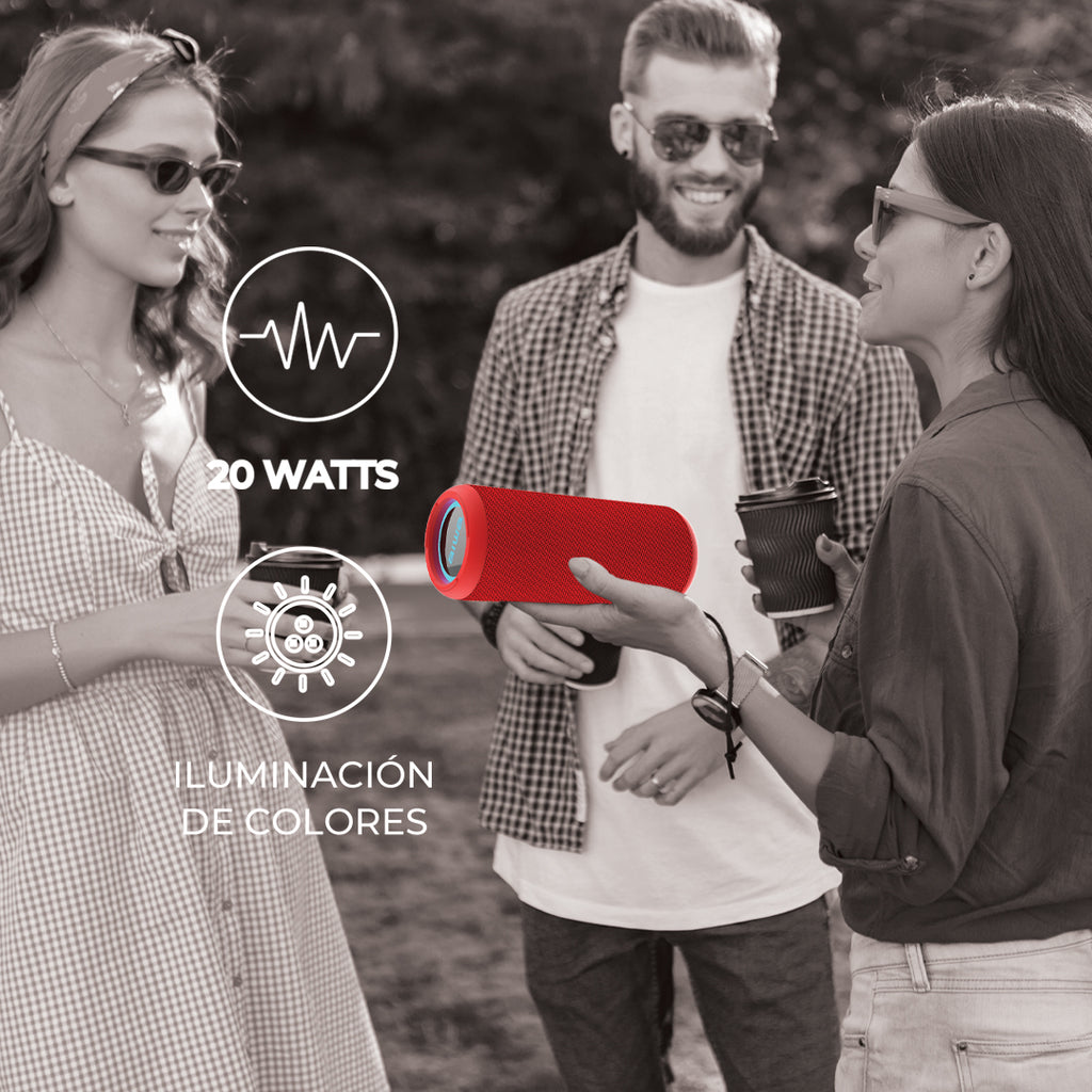 Bocina Bluetooth Portátil Aiwa Resistente al agua 5v y 20W RMS con TWS
