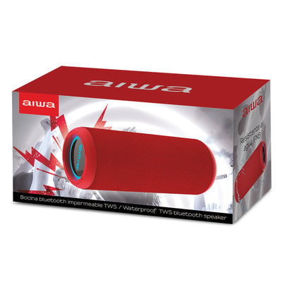 Bocina Bluetooth Portátil Aiwa Resistente al agua 5v y 20W RMS con TWS