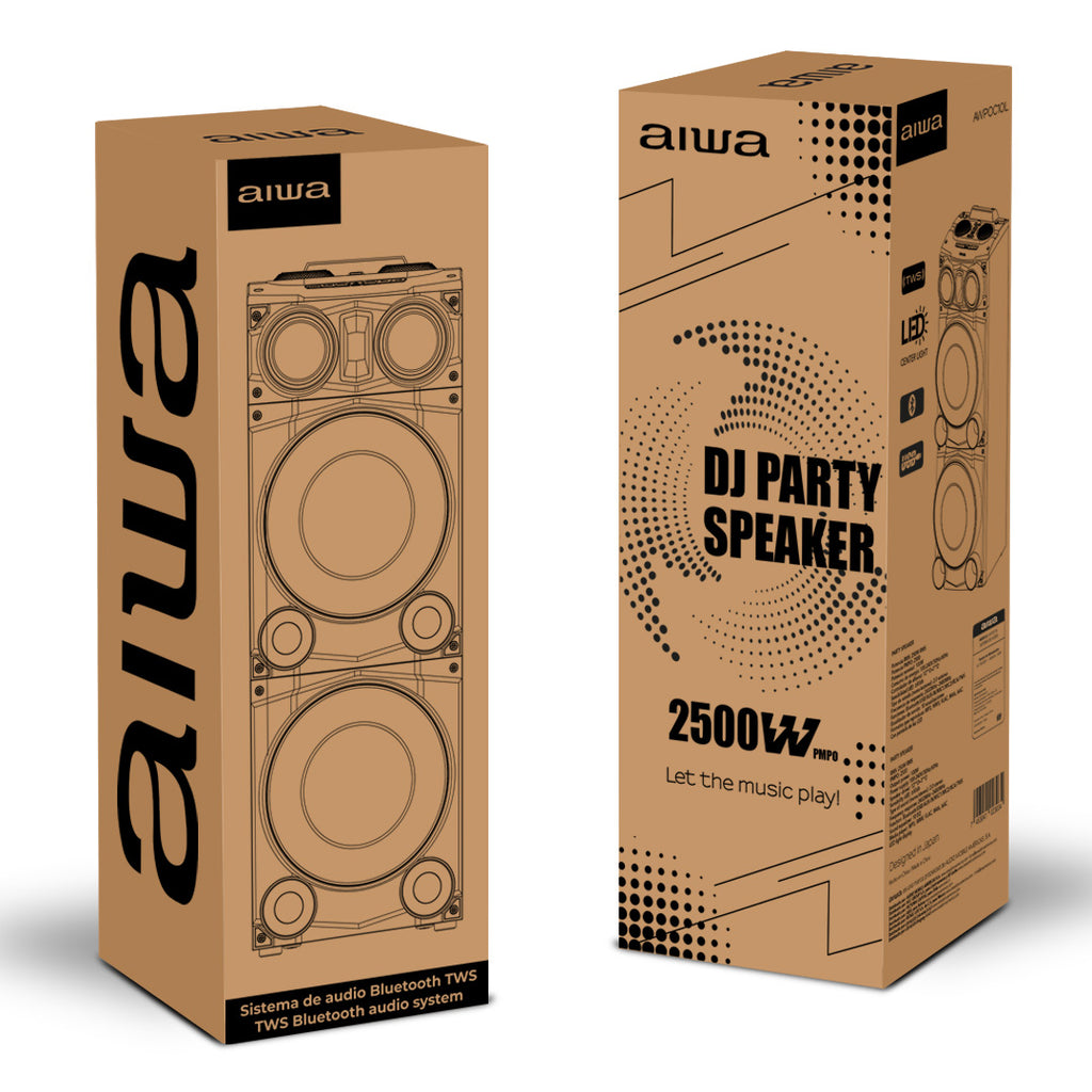 Bocina Bluetooth Doble 250W RMS con TWS
