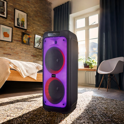 Bocina Bluetooth Portátil Flame Led 100W RMS con TWS