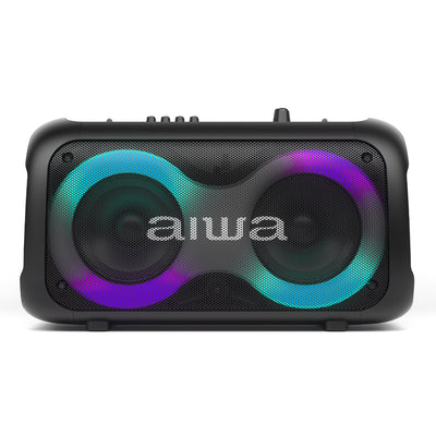 Bocina Bluetooth Aiwa AWPOH35 60W RMS con Entrada para Guitarra y Luces LED