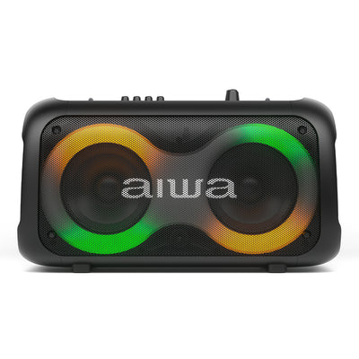 Bocina Bluetooth Aiwa AWPOH35 60W RMS con Entrada para Guitarra y Luces LED
