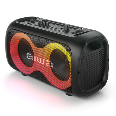Bocina Bluetooth Aiwa AWPOH35 60W RMS con Entrada para Guitarra y Luces LED