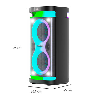 Bocina Bluetooth Portátil Aiwa Flame Led 60W RMS con TWS