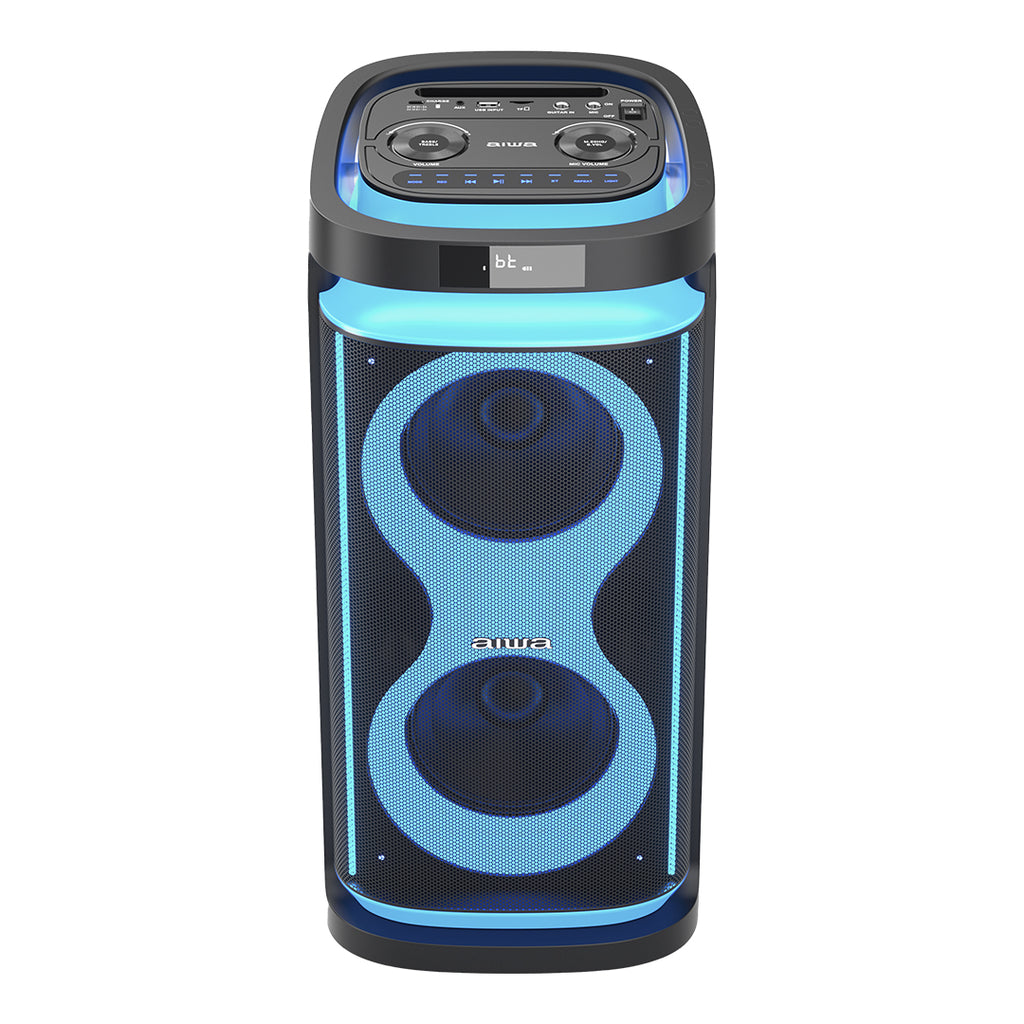 Bocina Bluetooth Portátil Aiwa Flame Led 60W RMS con TWS