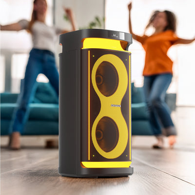 Bocina Bluetooth Portátil Aiwa Flame Led 60W RMS con TWS