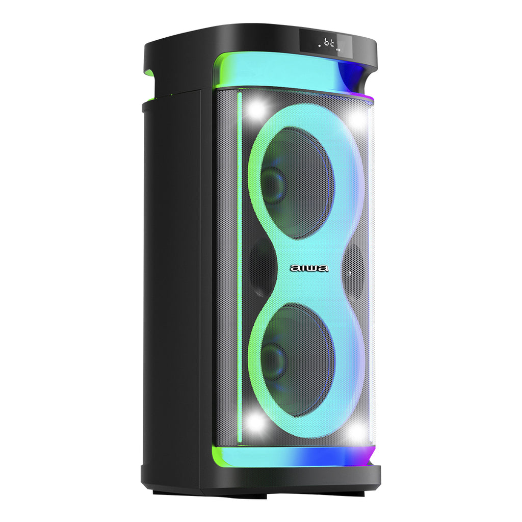 Bocina Bluetooth Portátil Aiwa Flame Led 60W RMS con TWS