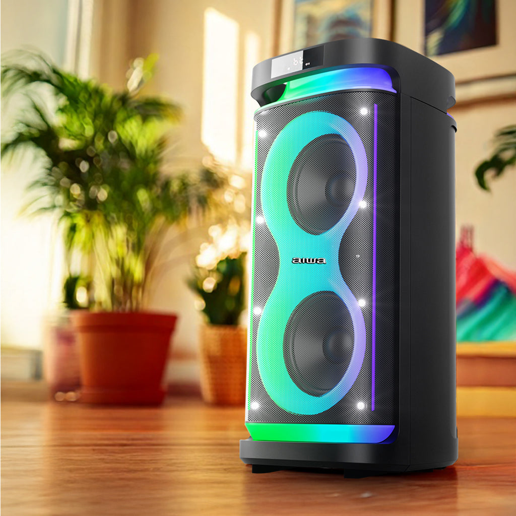Bocina Bluetooth Portatil Flame Led 80W RMS con TWS