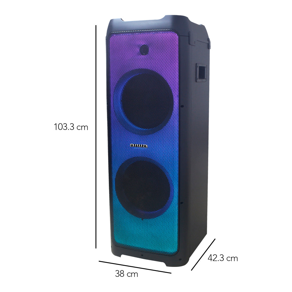 Bocina Karaoke Bluetooth Flame Led Resistente al agua 150W RMS con TWS