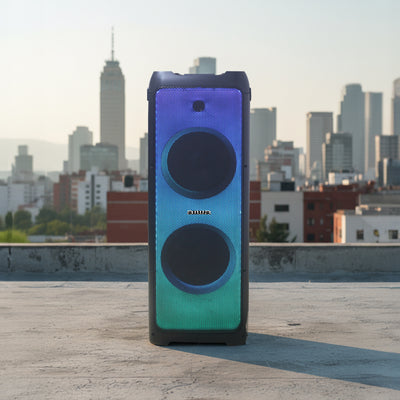 Bocina Karaoke Bluetooth Flame Led Resistente al agua 150W RMS con TWS