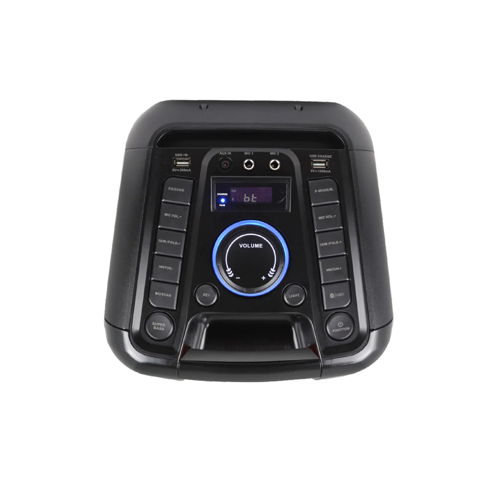 Bocina Portátil Bluetooth Flame Led Karaoke 100W RMS con TWS