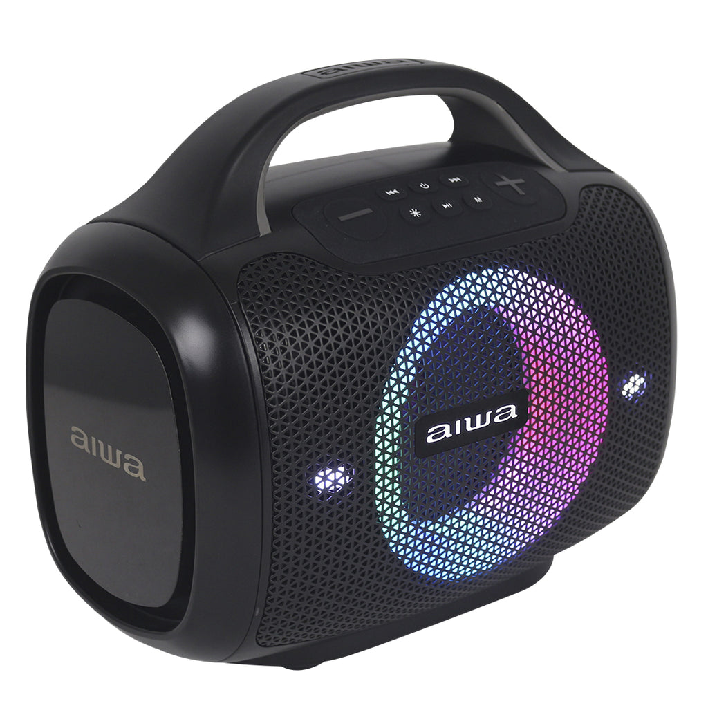 Bocina Bluetooth Aiwa AWPOK68 50W RMS TWS IPX6 con Luces LED