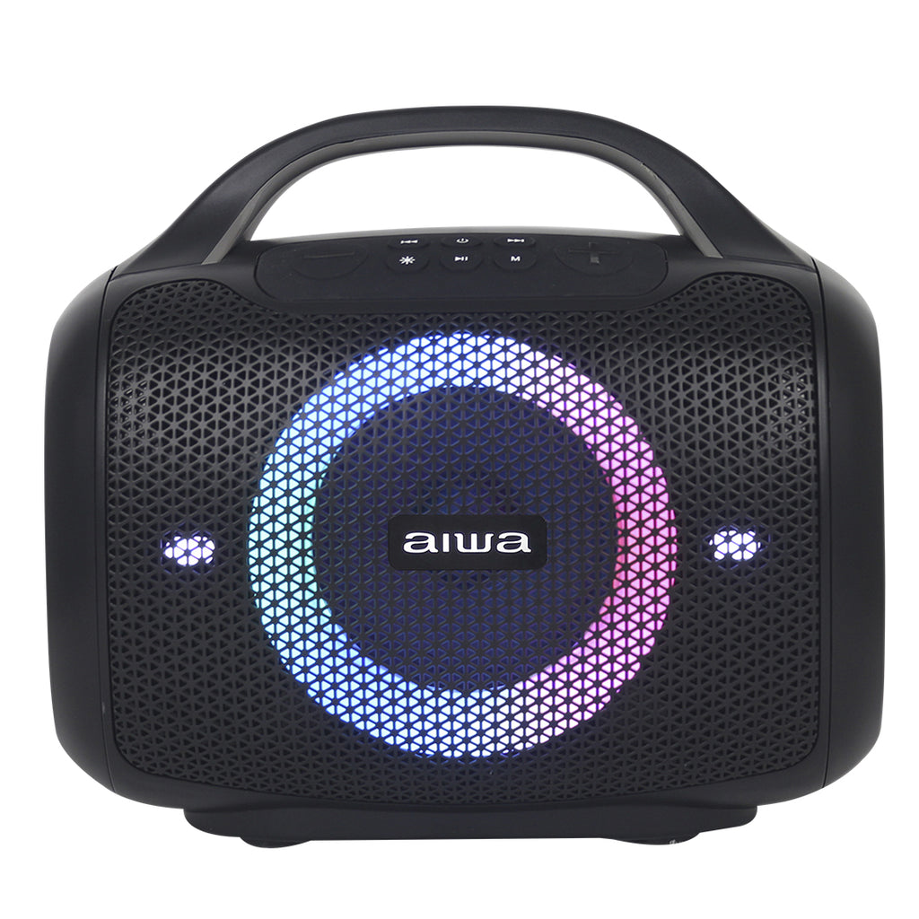 Bocina Bluetooth Aiwa AWPOK68 50W RMS TWS IPX6 con Luces LED