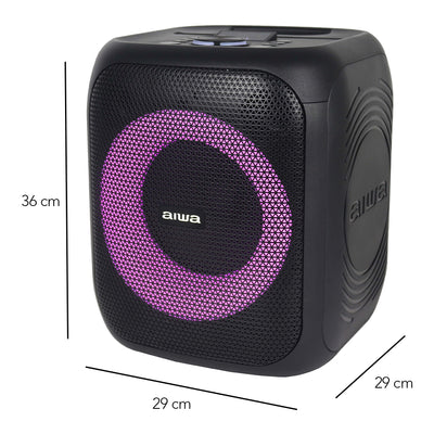 Bocina Karaoke Aiwa Portátil Bluetooth 20W RMS con TWS