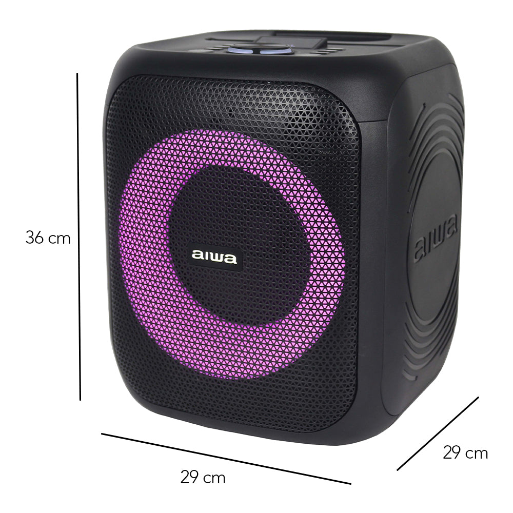 Bocina Karaoke Aiwa Portátil Bluetooth 20W RMS con TWS