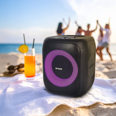 Bocina Karaoke Aiwa Portátil Bluetooth 20W RMS con TWS