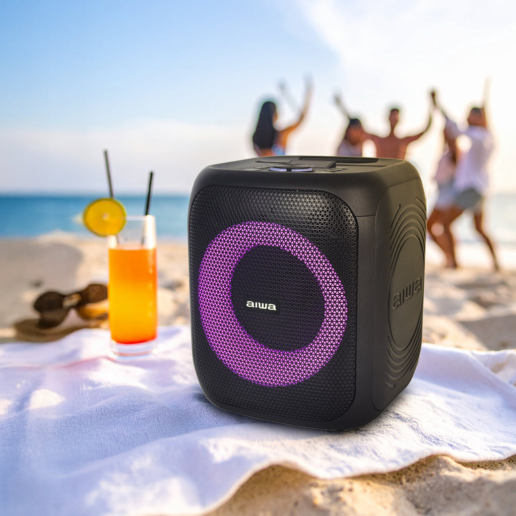 Bocina Karaoke Aiwa Portátil Bluetooth 20W RMS con TWS