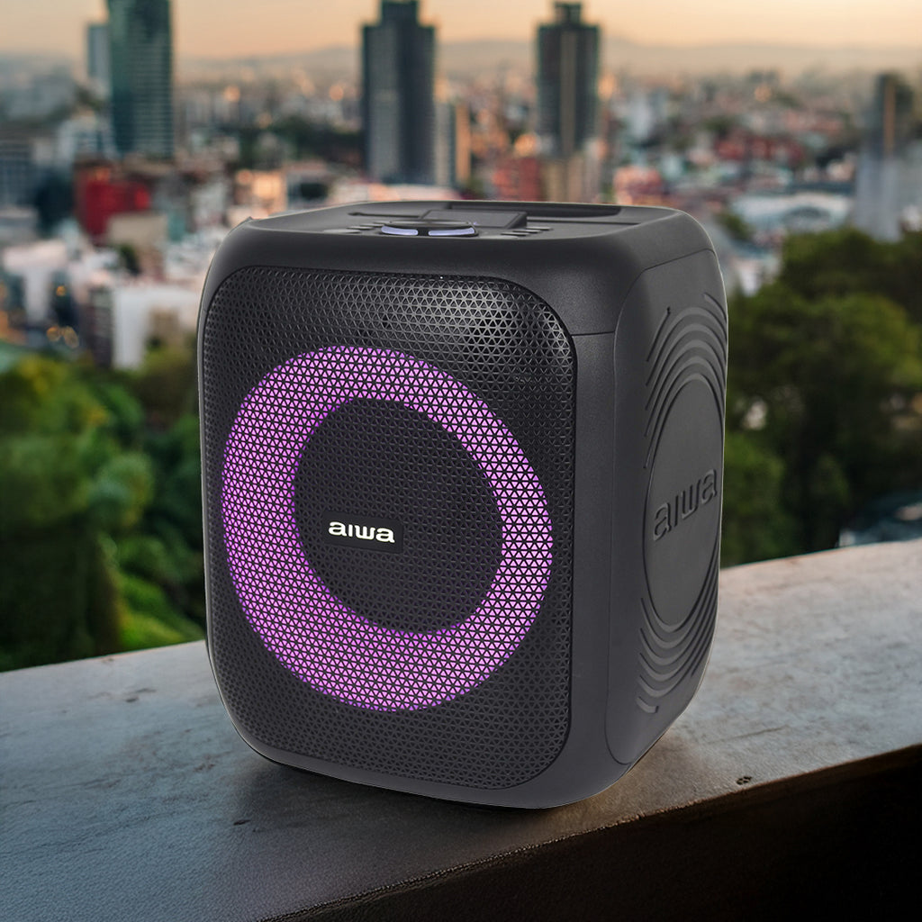 Bocina Karaoke Aiwa Portátil Bluetooth 20W RMS con TWS