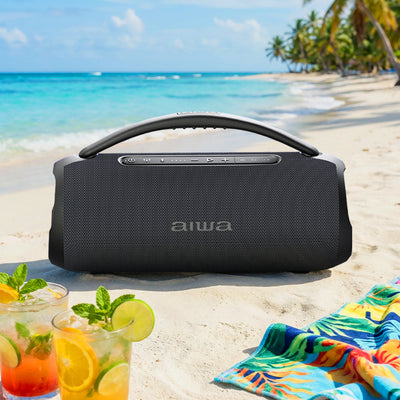 Bocina Portátil Aiwa Awq680 Con Tws Bluetooth Negro Negro