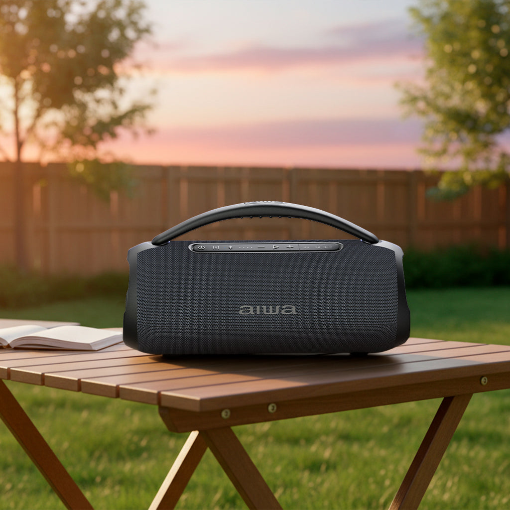 Bocina Portátil Aiwa Awq680 Con Tws Bluetooth Negro Negro