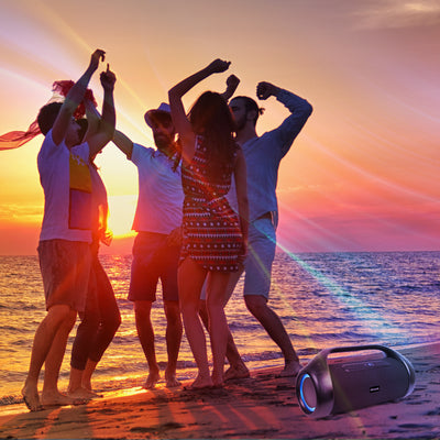 Bocina Bluetooth Portátil Aiwa Negro 90W RMS con TWS