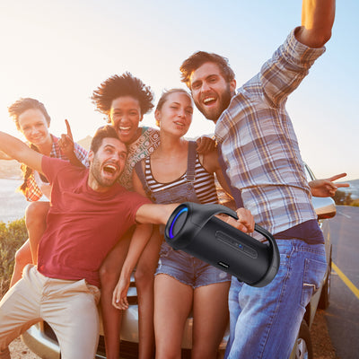 Bocina Bluetooth Portátil Aiwa Negro 90W RMS con TWS