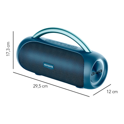 Bocina Bluetooth Portátil Aiwa Boombox Resistente al agua USB 20W RMS con TWS
